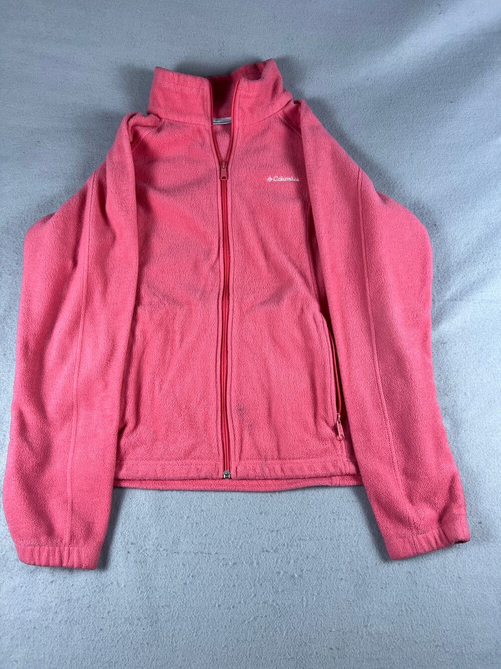The North Face Fleece Jacket Women XL Pink Full Zip Raglan Outdoor Sports Winter